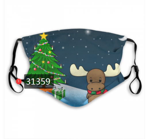 2020 Merry Christmas Dust mask with filter 64->mlb dust mask->Sports Accessory
